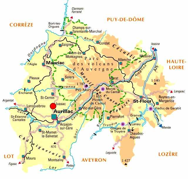 carte cantal